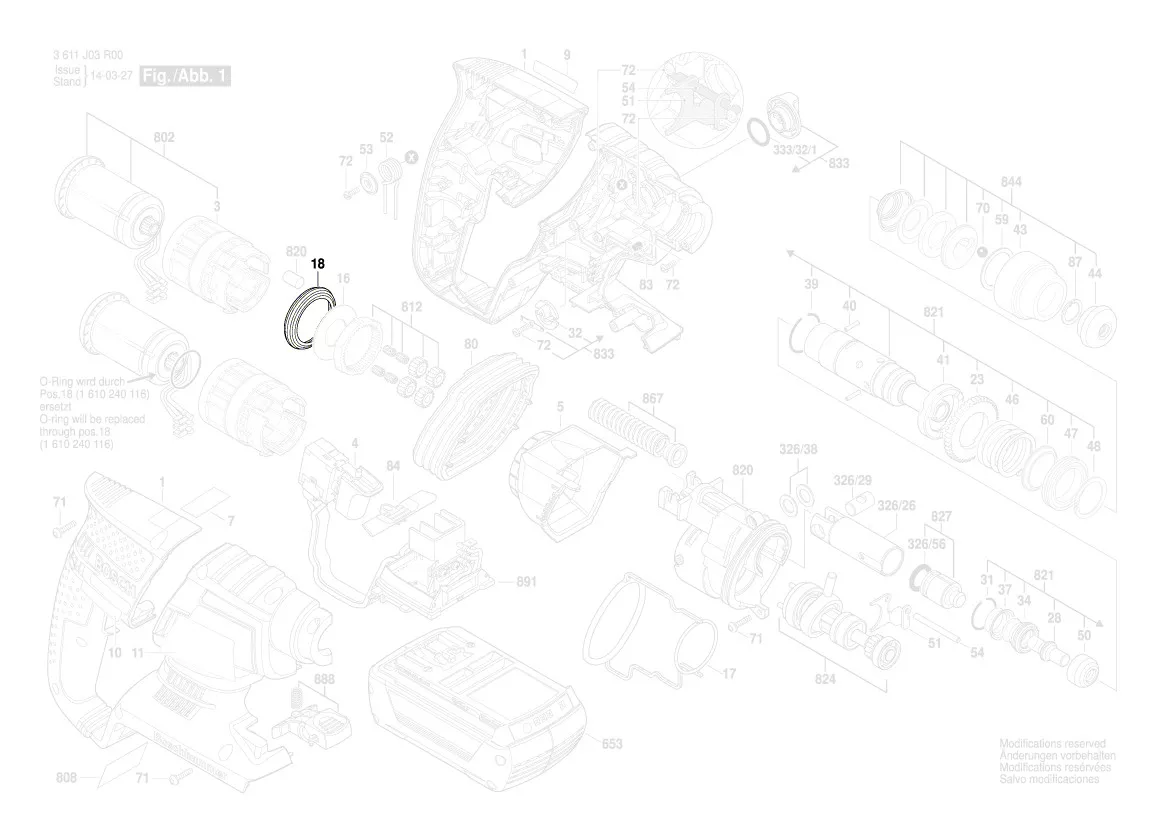 Joint réf. 1 610 290 116 Bosch